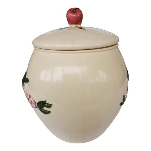 Vintage MCM Apple Ceramic Cookie Jar by Los Angeles Pottery #520 - Picture 7 of 16